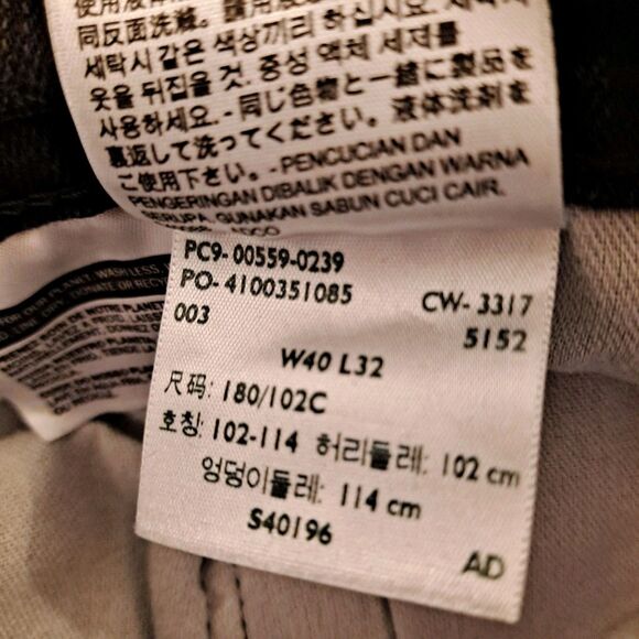 Levis 559 Jeans Mens 40 X 32 (40 X 30) Relaxed Straight Leg Black - Picture 6 of 10